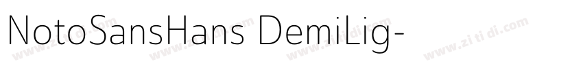 NotoSansHans DemiLig字体转换